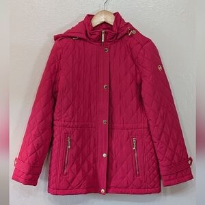 Michael Kors Pink and Tan Patterned Jacket